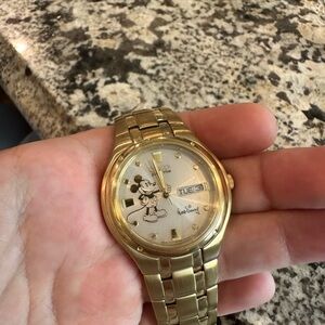 Gold Mickey Mouse Watch